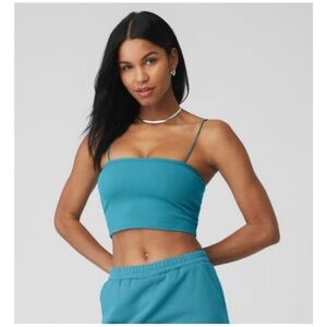 Alo Yoga Goddess Ribbed Bandeau Tank size small